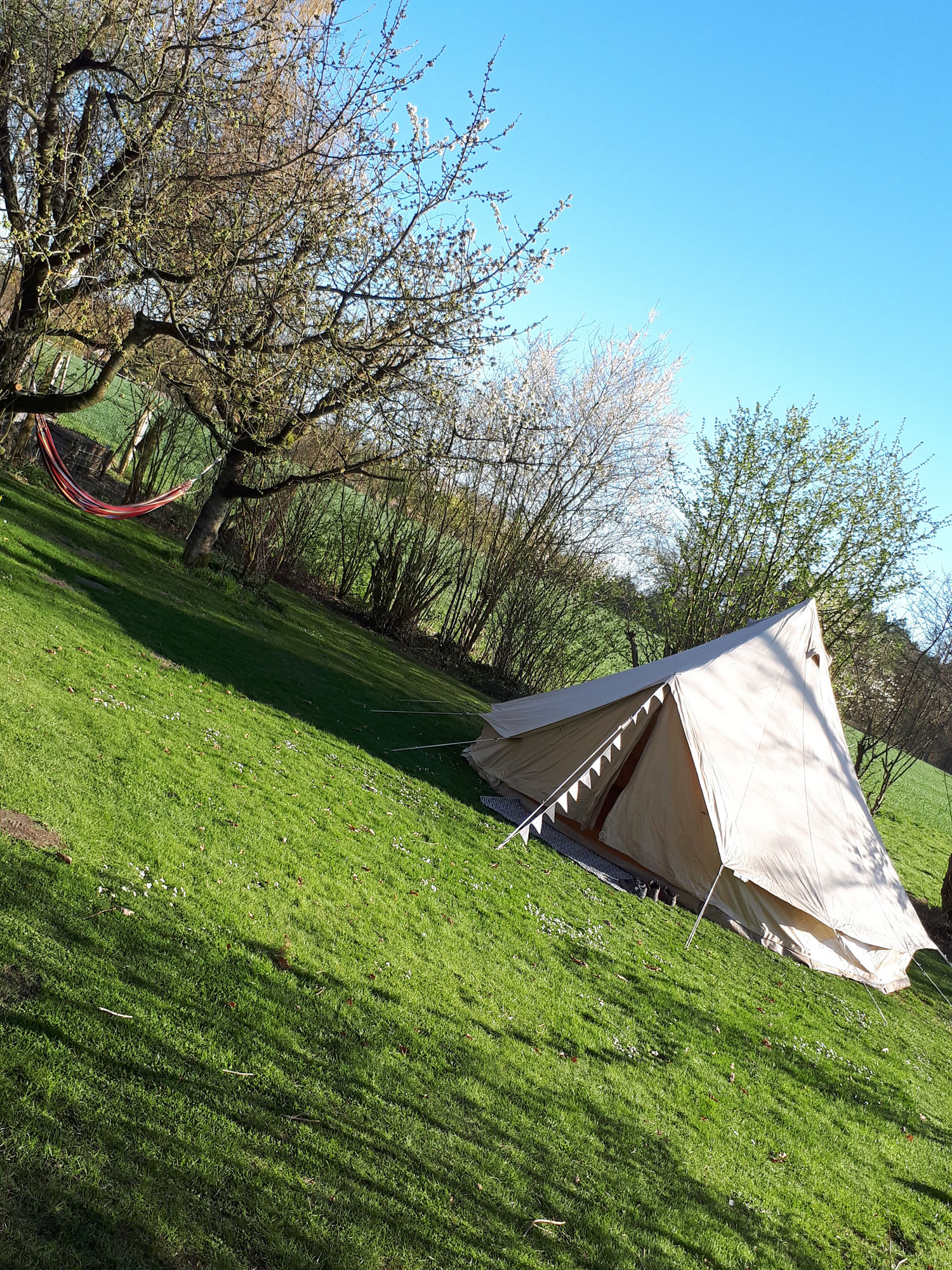 Bell Tent am Tag